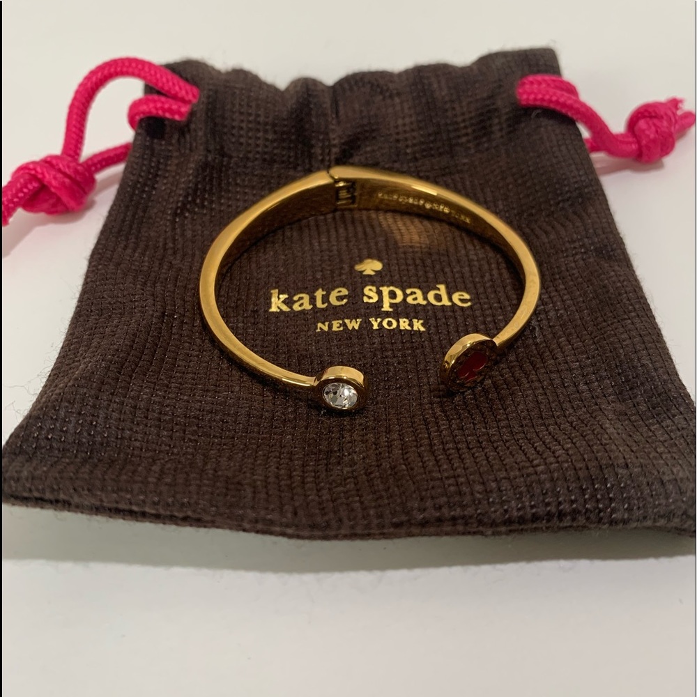 NWOT Kate Spade “Spot the Spade” Open Cuff Bangle